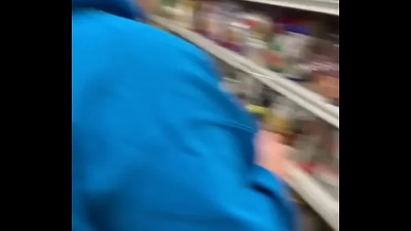 Stupid wife sucking dick in store like a whore