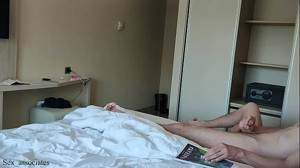 Public Dick Flash. Hotel maid was shocked when she saw me jerking off during room cleaning service but decided to help me cum