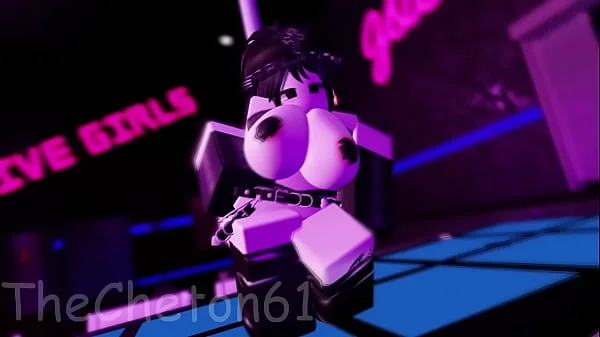 Roblox Strip Club Experience, a slut dances in the Strip Club and gets fucked by a huge cock