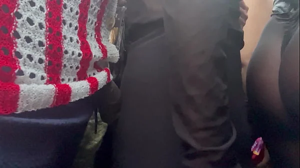 Cougar MILF rubbing ass on BBC at concert