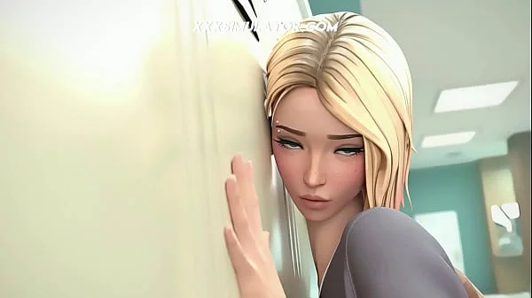 [REALISTIC 3D] Gwen Stacy Animation 1080p NO WM ▱ Horny Students Fuck in Class