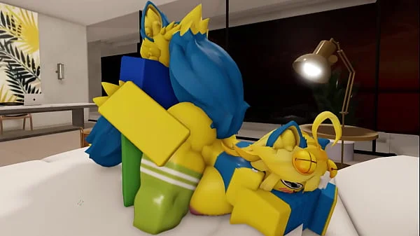 Furry Noob Couple Fucking In a Modern Robloxian House