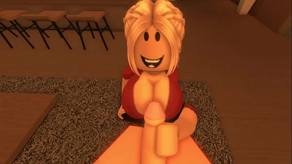 Roblox girl sucking a small cock of his royal boyfriend