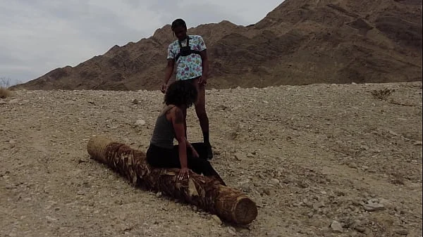 taking the condom off during morning hike