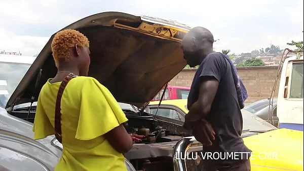 At the garage between the mechanic and his customer who came for a technical visit. A public excitement which ends with one. hot public fuck between the two on vehicles in the garage