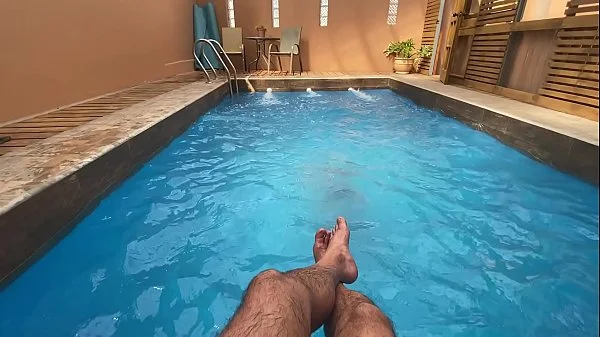 HOLIDAY CREAMPIE- I'm excited to get cought fucking around the hotel pool