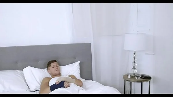 Hot stepsister helps stepbrother