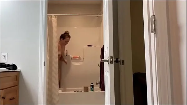 24 year old Allison's amazing ass in the shower