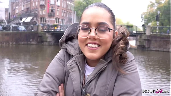 GERMAN SCOUT - TINY NATURAL NERD GIRL PICKUP AND ROUGH FUCK AT STREET CASTING