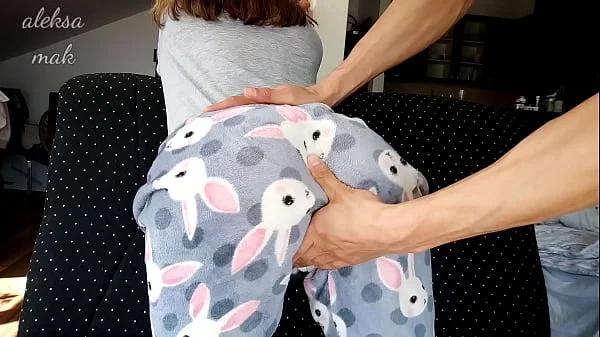 Step Brother Spanks Step Sister's Ass in the Morning