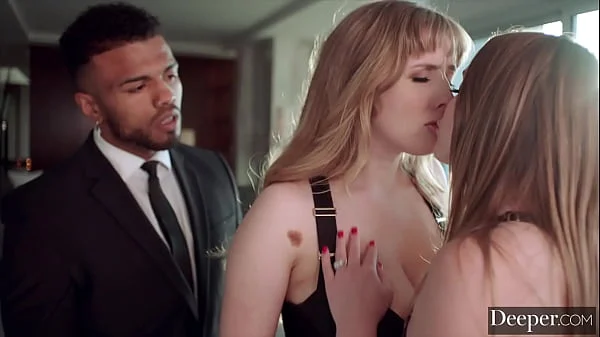 Deeper. Laney & Troy have intense threesome with Lena Paul