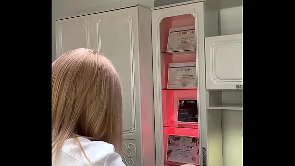 The beauty came for a deep bikini waxing, most likely she is getting ready for hot sex