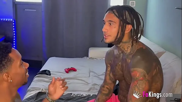 Petite but horny brunette Chiki gets shared by 2 black dicks